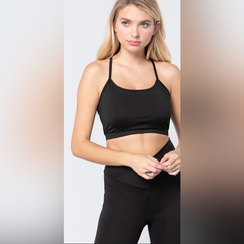 Women’s Black Workout Bra